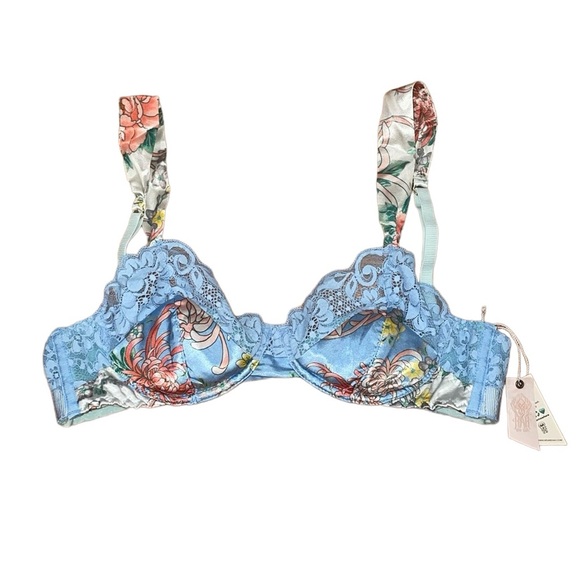 NWT HAH blue padded bralette